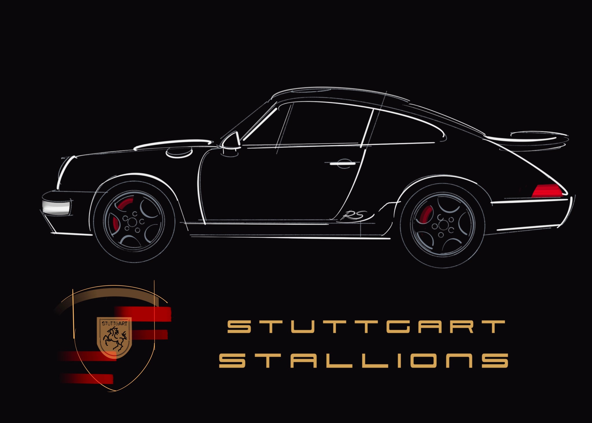 964 RS America Stuttgart Stallions | T-shirt