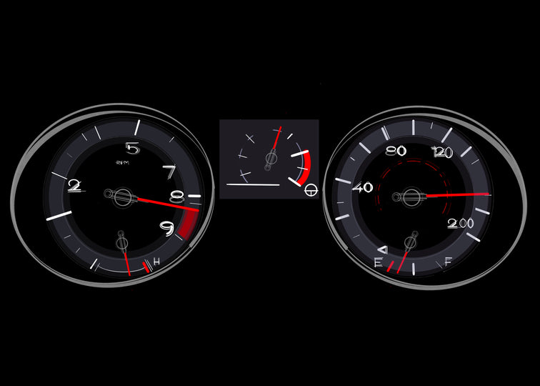 Ford Shelby GT350 Mustang gauges
