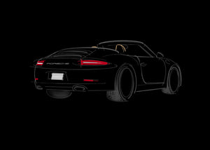 Porsche 911 (type 991) convertible rear view