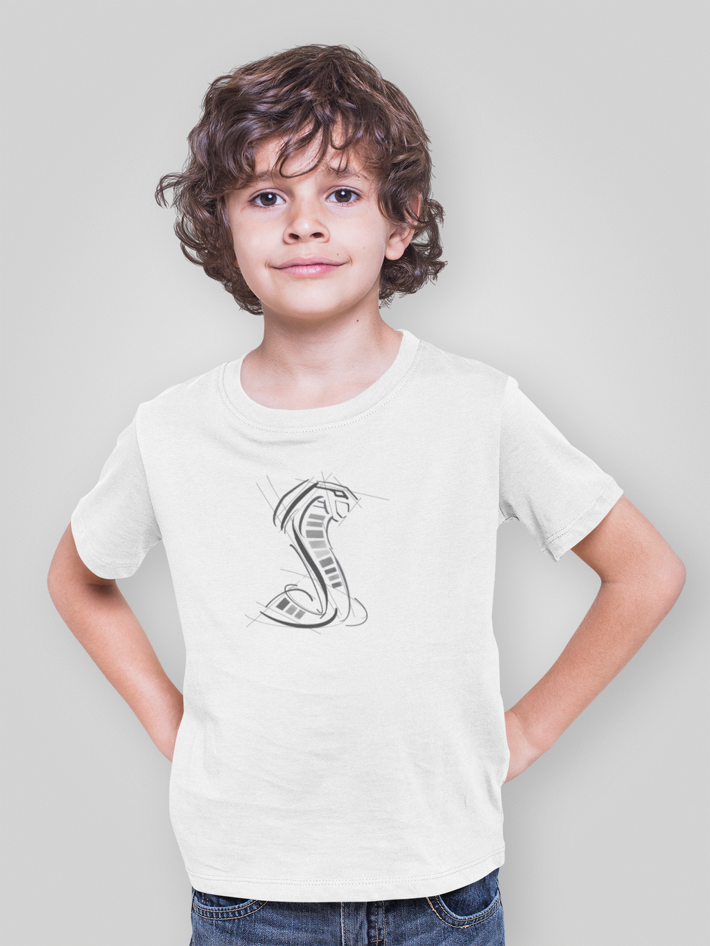 Shelby Snake T-Shirt (Youth) // White